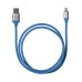 Дата-кабель, ДК 18, USB - Lightning, 1 м, силиконовая оплетка, голубой, TDM Дата-кабель, ДК 18, USB - Lightning, 1 м, силиконовая оплетка, голубой, TDM