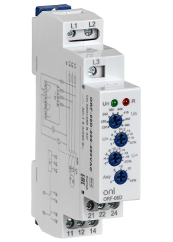 Реле контроля фаз ORF-06D 3 фазы 2 контакта 220-460В AC ONI