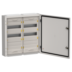 TITAN 5 Корпус металлический ЩРн-72 (2х36) 585х570х140мм IP54 серый (одна дверь) IEK
