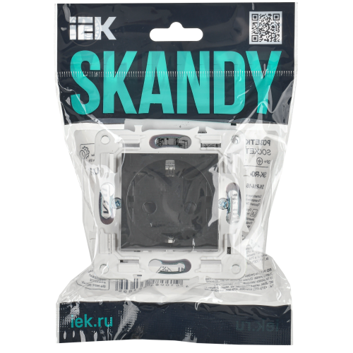 SKANDY Розетка с заземлением с защитными шторками 16А SK-R04T титан IEK SKANDY Розетка с заземлением с защитными шторками 16А SK-R04T титан IEK