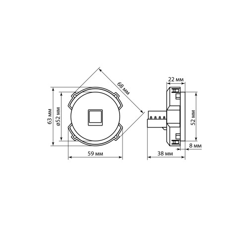 Розетка компьютерная RJ45 платина, Розетка компьютерная RJ45 платина,