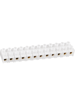 Колодка клеммная 10х35кв.мм 12 пар NTB-HPE-S12-80/WH квадратн. полиэтилен бел. NAVIGATOR 71008