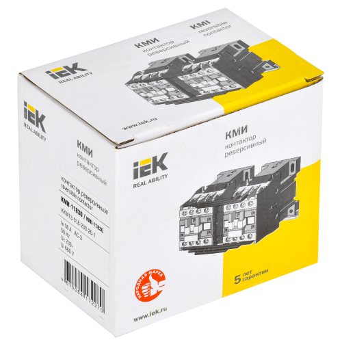 Контактор КМИ-11830 реверс 18А 230В/АС3 2NO IEK Контактор КМИ-11830 реверс 18А 230В/АС3 2NO IEK