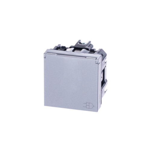 Розетка 1-м СП 2мод. Zenit 16А IP21 250В с заземл. Schuko защ. шторки с крышкой механизм серебр. ABB 2CLA228810N1301 Розетка 1-м СП 2мод. Zenit 16А IP21 250В с заземл. Schuko защ. шторки с крышкой механизм серебр. ABB 2CLA228810N1301
