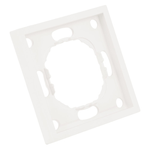 Рамка STEKKER, PFR00-5001-01 1-местная, серия Эмили, белый фарфор, soft touch
