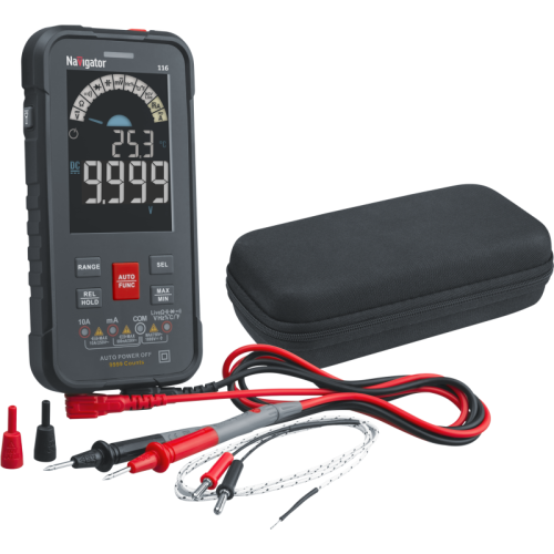 Мультиметр 95 771 NMT-Mm-116 True RMS Smart цветной дисплей Navigator 95771 Мультиметр 95 771 NMT-Mm-116 True RMS Smart цветной дисплей Navigator 95771