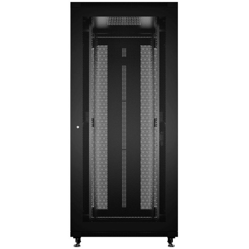 Шкаф серверный Cabeus (ND-05C-42U80/100-BK) напольный 42U 800x1000мм пер.дв.перфор. задн.дв.перфор. 800кг RAL 7035 900мм 132кг 220град. 2055мм IP20 сталь