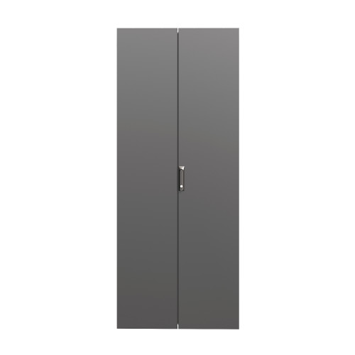 Дверь сплошная двухстворчатая для IT-CQE 1400 x 800 RAL9005