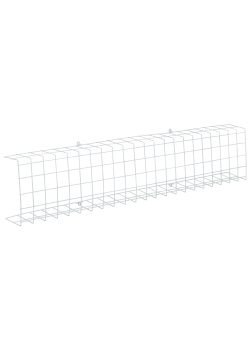 Решетка защитная для панели LED ДВО 1260х270х95мм белая IEK