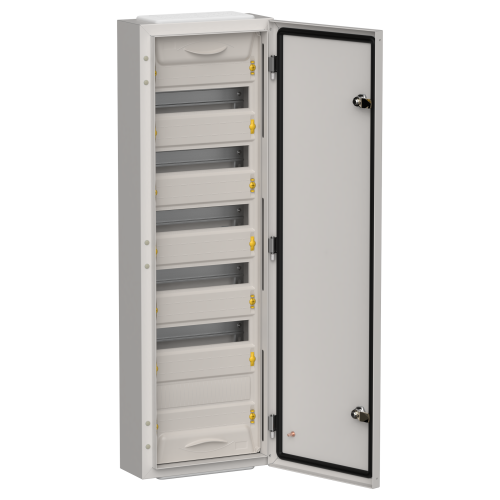 TITAN 5 Корпус металлический ЩРн-72 (1х72) 960х310х140мм IP54 серый (одна дверь) IEK