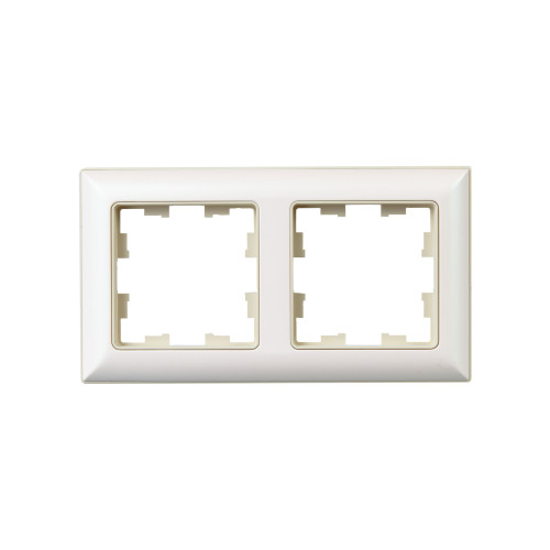 BRITE Рамка 2-местная РУ-2-Бр бежевый/жемчужный IEK BRITE Рамка 2-местная РУ-2-Бр бежевый/жемчужный IEK
