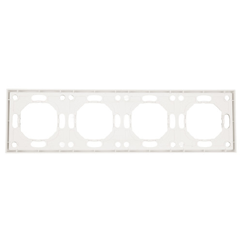 Рамка STEKKER, PFR00-5004-01 4-местная, серия Эмили, белый фарфор, soft touch Рамка STEKKER, PFR00-5004-01 4-местная, серия Эмили, белый фарфор, soft touch