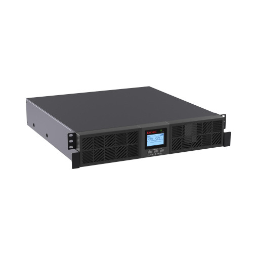 Онлайн ИБП ДКС серии Смолл Рэкмаунт (Small Rackmount), 1000 ВА/1000 Вт,1/1, 6xIEC C13, 1хIEC C19, EPO, USB, RS-232, Rack 2U, з/у 6А, без АКБ