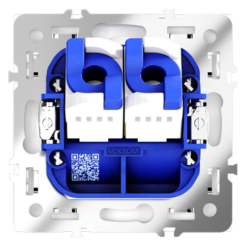 Розетка компьютерная 2-м СП S70 RJ45 + RJ45 кат.6 механизм кашемир Voltum VLS060203 Розетка компьютерная 2-м СП S70 RJ45 + RJ45 кат.6 механизм кашемир Voltum VLS060203