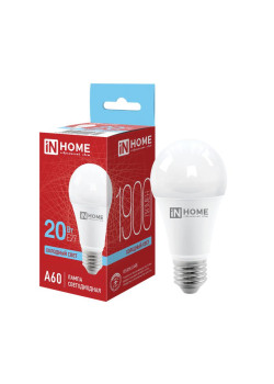 Лампа светодиодная LED-A60-VC 20Вт грушевидная 6500К холод. бел. E27 1900лм 230В IN HOME 4690612020310