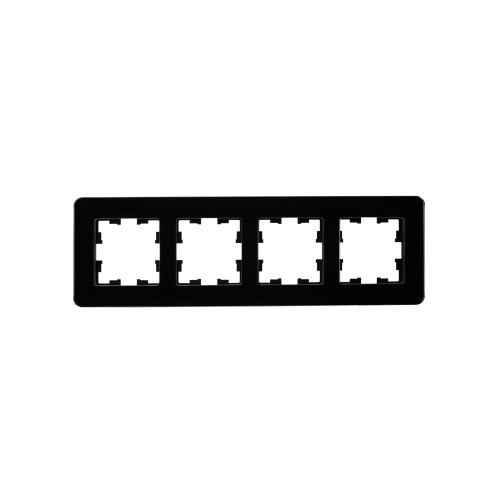 BRITE Рамка 4-местная РУ-4-2-Бр стекло черный RE IEK BRITE Рамка 4-местная РУ-4-2-Бр стекло черный RE IEK