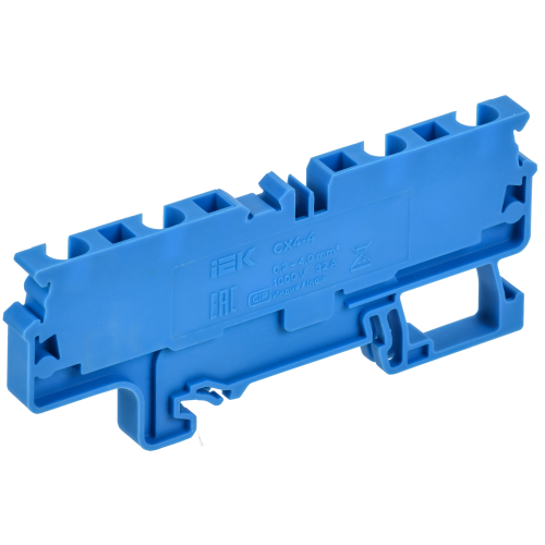 ARMAFIX Клемма пружинная CX4-4 BU 4мм2 четырехконтактная синяя IEK