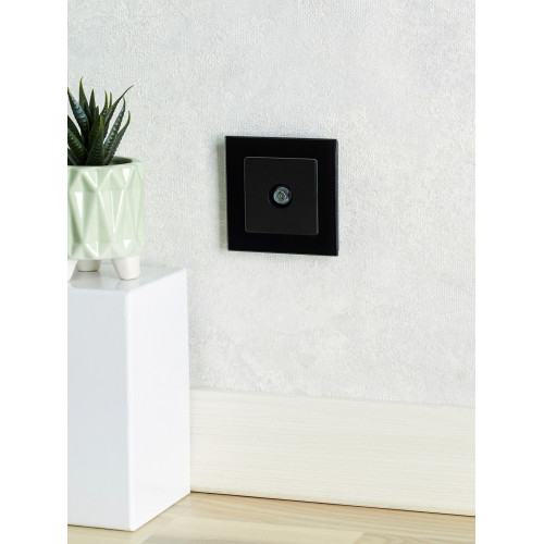 BRITE Розетка TV оконечная РТВ11-0-БрЧ черный IEK BRITE Розетка TV оконечная РТВ11-0-БрЧ черный IEK