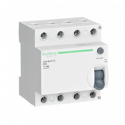 City9 Set ВДТ 25А 4P 30мА Тип-A 400В