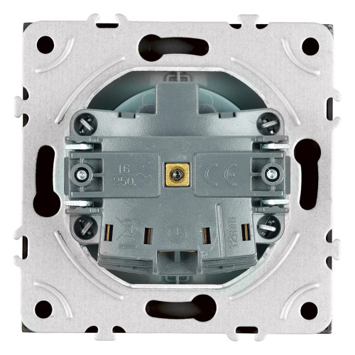 Розетка 1-местная с крышкой с защ. штор, STEKKER, с/з, IP42, 250В, 16А, серия Эмили, RST16-5112-10, платиново-серый, soft touch Розетка 1-местная с крышкой с защ. штор, STEKKER, с/з, IP42, 250В, 16А, серия Эмили, RST16-5112-10, платиново-серый, soft touch