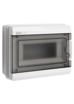 Бокс модульный накладной PDB/W 3008 GR (ЩРН-ПГ- 8) IP65 пластик. Pro JazzWay 5071988