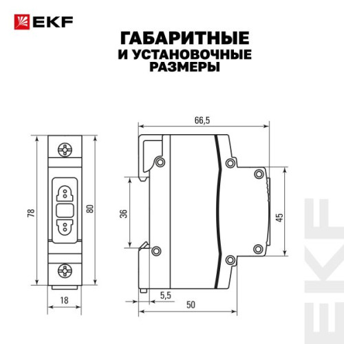 Розетка РД-47 240В EKF PROxima