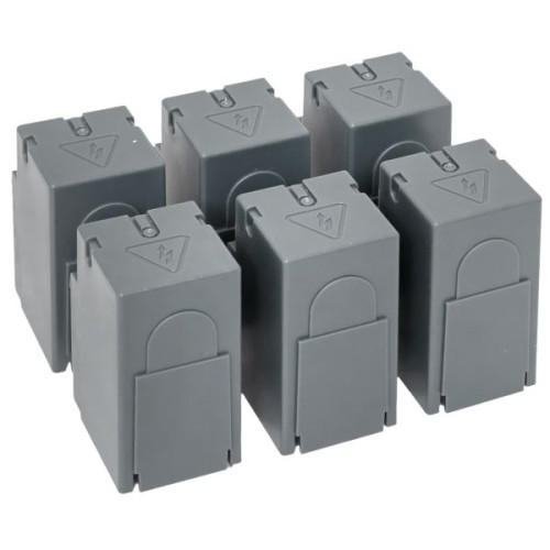 Комплект клеммных крышек (короткие) 6 шт. для рубильников TwinBlock 160-250А EKF Комплект клеммных крышек (короткие) 6 шт. для рубильников TwinBlock 160-250А EKF