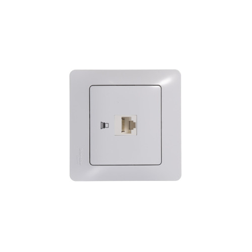 GLOSSA РОЗЕТКА компьютерная RJ45 кат. 5e, механизм, БЕЛЫЙ GLOSSA РОЗЕТКА компьютерная RJ45 кат. 5e, механизм, БЕЛЫЙ