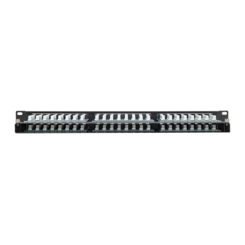 Патч-панель высокой плотности TERACOM PRO 19'' Cat.5E 1U неэкран. UTP 48 портов RJ-45 Dual IDC с органайзером Патч-панель высокой плотности TERACOM PRO 19'' Cat.5E 1U неэкран. UTP 48 портов RJ-45 Dual IDC с органайзером
