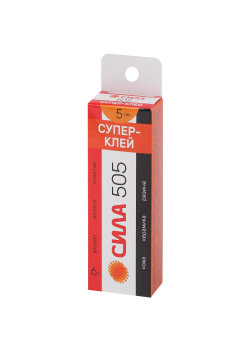 Супер-клей 6г 505-6 пластик (туба в кор.) СИЛА Б0033120