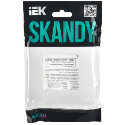 SKANDY Рамка 1-местная SK-F01W арктический белый IEK