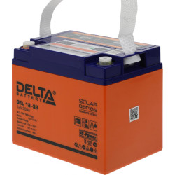 Battery Delta GEL 12-33, voltage 12V, capacity 33Ah, 194х132х168mm