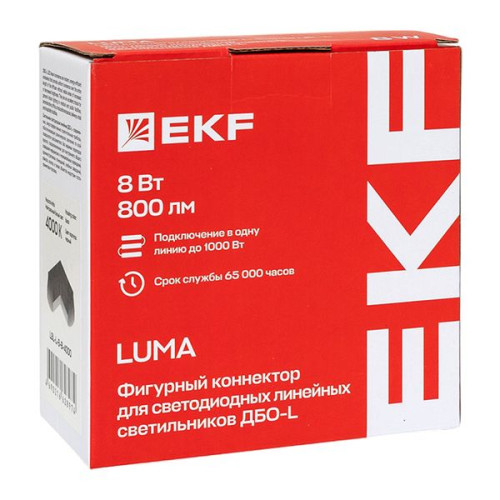 ДБО-L 8Вт черный 4000К IP20 LUMA EKF ДБО-L 8Вт черный 4000К IP20 LUMA EKF