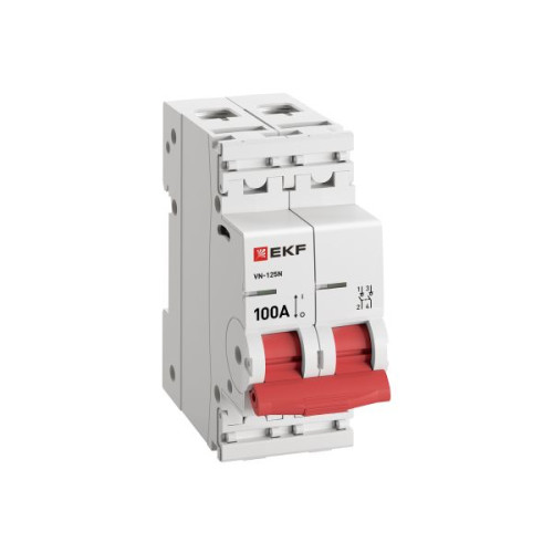 Выкл. нагрузки ВН-125N 2P 100А PROXIMA EKF Выкл. нагрузки ВН-125N 2P 100А PROXIMA EKF