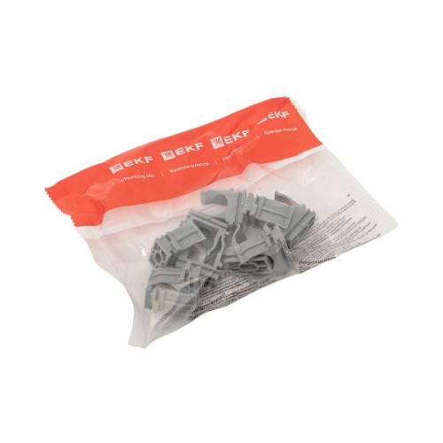 Крепеж-клипса для ручного монтажа d20 мм (10 шт) серая EKF-Plast Крепеж-клипса для ручного монтажа d20 мм (10 шт) серая EKF-Plast