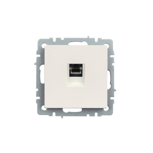 BRITE Розетка компьютерная RJ45 кат.5E РК10-БрЖ жемчуг IEK