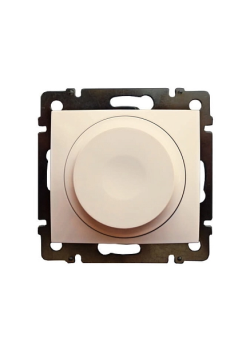 VALENA DIY Светорегулятор поворотно-нажимной универсальный LED 300Вт слоновая кость
