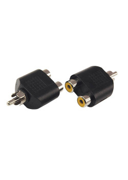 Переходник аудио штекер RCA - 2 гнезда RCA блист. Rexant 06-0162-A