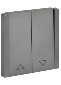 FORTE&PIANO Выключатель жалюзи 10А FP511 сталь IEK