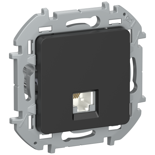 IEKINSPIRIA Розетка телефонная RJ11 6731091 черный матовый IEK