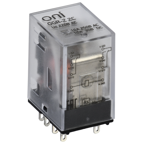Реле общего назначения OGR-2 2C 220В AC ONI