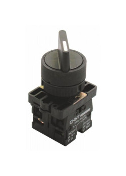 Переключатель NP2-ED25 2 полож. с фиксацией 1НЗ +1НО IP40 CHINT 573781