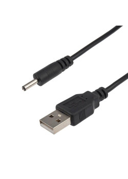 Кабель USB штекер - DC разъем питание 1.4х3.4мм спираль 1.5 метра Rexant 18-0235