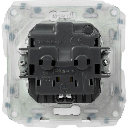 Розетка 1-м СП Valena Allure 16А IP44 250В 2P+E защ. шторки с крышкой механизм бел. Leg 755204 Розетка 1-м СП Valena Allure 16А IP44 250В 2P+E защ. шторки с крышкой механизм бел. Leg 755204