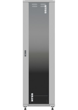 Шкаф серверный NTSS Премиум (NTSS-R22U6080GS) напольный 22U 600x800мм пер.дв.стекл металл 900кг серый 710мм 54.1кг 1102мм IP20 сталь