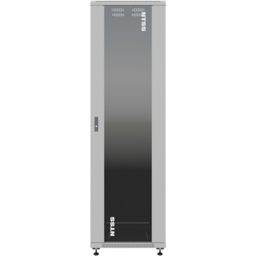 Шкаф серверный NTSS Премиум (NTSS-R22U6080GS) напольный 22U 600x800мм пер.дв.стекл металл 900кг серый 710мм 54.1кг 1102мм IP20 сталь