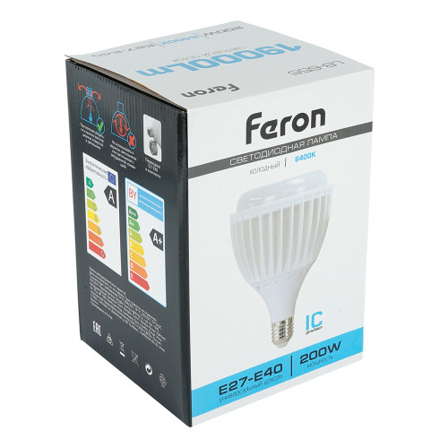 Лампа светодиодная Feron LB-655 E27-E40 200W 175-265V 6400K Лампа светодиодная Feron LB-655 E27-E40 200W 175-265V 6400K