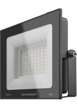 Прожектор светодиодный 61 950 OFL-70-6K-BL-IP65-LED 70Вт 6000К IP65 5600лм черн. ОНЛАЙТ 61950