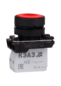 Кнопка КМЕ4522м-красный-2но+2нз-цилиндр-IP54-КЭАЗ