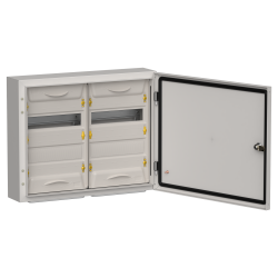 TITAN 5 Корпус металлический ЩРн-48 (2х24) 460х570х140мм IP54 серый (одна дверь) IEK